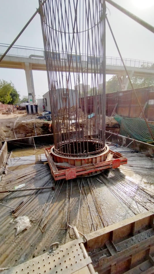 Metro Haiderpur Badli Civil Works Delhi